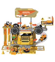 Детски игрален комплект Raya Toys Камион-паркинг 2в1, 46 ч.