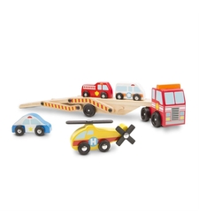 Автовоз Melissa&Doug с коли за спешна помощ 14610