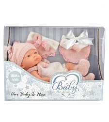 Кукла бебе Raya Toys Baby So Lovely Новородено с аксесоари 25 см