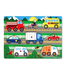 Дървен пъзел Melissa and Doug Превозни средства 19051