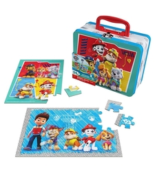 Комплект детски пъзели Spin Master Paw Patrol в метална кутия, 2 броя