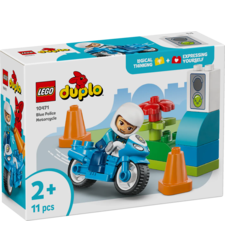 LEGO® DUPLO® Town Син полицейски мотоциклет 10471