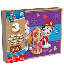 Детски дървени пъзели Spin Master Paw Patrol 3 броя х 24 ч.