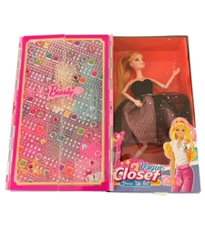 Детски комплект кукла с гардероб Raya Toys, със светлини и аксесоари
