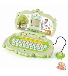 Образователен детски лаптоп с мишка Raya Toys English Learner, с 20 игри и активности на английски език