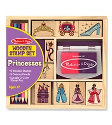 Дървени печати Melissa and Doug Принцеси 12418