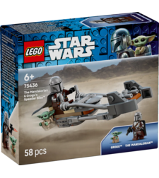 LEGO® Star Wars™ Мотоциклетът на мандалореца и Грогу 75436