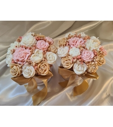 Авторски букет „Vanilla Gold Harmony“