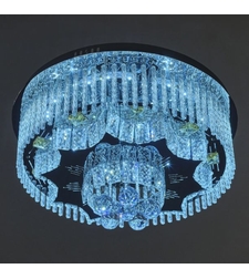 Модерен кристален LED полилей хром с дистанционно управление