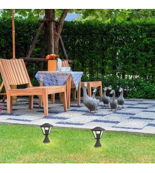 Класически градински стълб Paravento E27 – елегантно външно осветление с IP44 защита