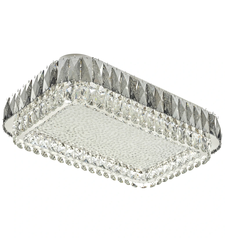 Модерен кристален LED полилей в хром – 200W с дистанционно