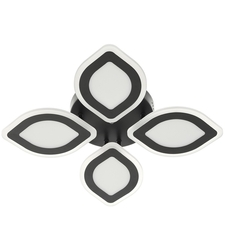 Модерен LED полилей със smart управление – черен