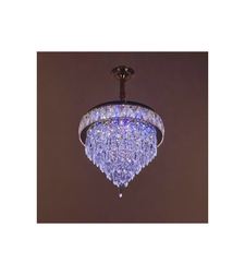 Кристален LED полилей злато с дистанционно