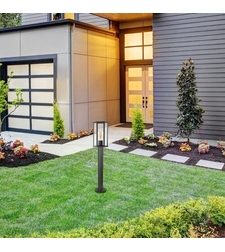 Класически външен стълб Dubrovnik E27 – елегантно градинско осветление с IP44 защита