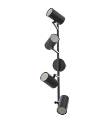 Спот за таван черен GU10 с подвижни тела 4 тела