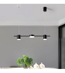 LED полилей „Black Rings“ – модерен дизайн с дистанционно управление