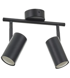 Спот за таван черен GU10 с подвижни тела 2 тела