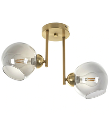 Модерен полилей с метал и стъкло – матзлато и хром