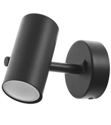 Стенен спот черен GU10 с подвижно тяло