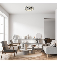 Модерен LED плафон 40W – черен, естествена светлина 4000K