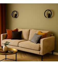 Модерен LED аплик черен, 8W, топла светлина 3000K