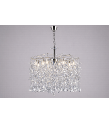 Кристален модерен полилей 7 × E14 – хром (CH)