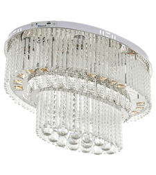 LED полилей RGB с Bluetooth и тонколони, хром