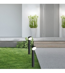 Външен градински LED стълб Wengen 12W с подвижна глава и топло бяла светлина