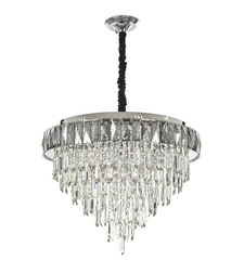 Кристален LED полилей хром с дистанционно