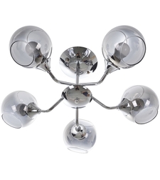 Полилей хром със стъкло 5 X E27