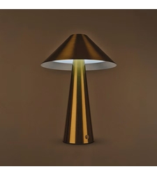 Настолна LED лампа с touch управление и USB порт – мат злато