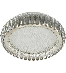 LED таванен плафон с кристал 120W с дистанционно – Хром