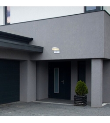 Бял фасаден LED аплик Batida 9W със сензор и регулируема светлина