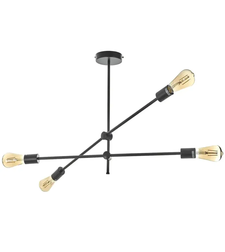 Полилей черен метал винтидж 4 тела