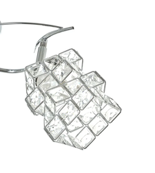 Изискан хромиран полилей с кристални акценти – 3xE27