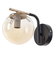 Модерен  аплик черено и златно 1 X E14 с ключ