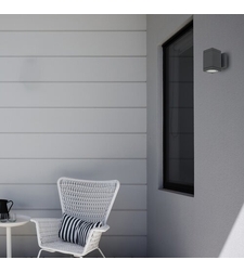 Модерен външен аплик Buffalo – стилен антрацитен дизайн с GU10 фасонка