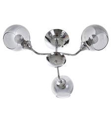 Полилей хром и стъкло 3 Х Е27
