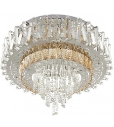 LED полилей 50W хром метал кристал RGB с дистанционно управление