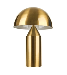 Настолна лампа в меден цвят – елегантен метален дизайн с класическа визия