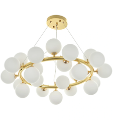 Модерен златен полилей 25 x G9