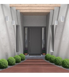 Външен LED аплик Urfa 18W в бял цвят – мощно осветление с регулируема светлина