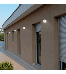 Модерен бял LED аплик Andelle 10W – стилно външно осветление с топла светлина