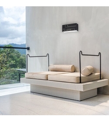 Минималистичен черен LED аплик Maribor 12W – елегантно фасадно осветление с естествена светлина