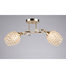 Модерен полилей 2 × E27 – злато