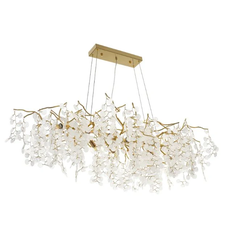 Кристален полилей злато 10xE14 с регулируема височина