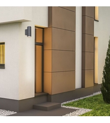 Елегантен двоен аплик Phoenix – антрацит, стъкло и IP54 защита