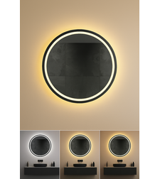 LED огледало с touch управление и димиране – 24W, влагозащитено IP44