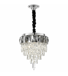 Кристален LED полилей хром