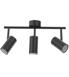 Спот за таван черен GU10 с подвижни тела 3 тела